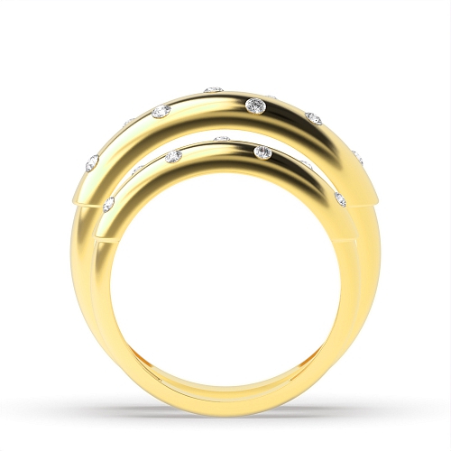 4 Prong Round Yellow Gold Dreamland Couples Engagement Rings