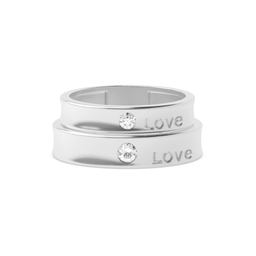 Bezel Setting Round Twinkle Naturally Mined Diamond Engagement Rings