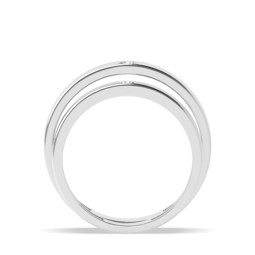 Bezel Setting Round Twinkle Naturally Mined Diamond Engagement Rings
