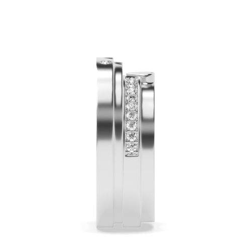 Pave Setting Round Matching band Naturally Mined Diamond Engagement Rings
