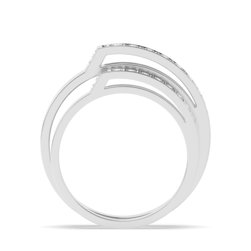 Pave Setting Round Matching band unique Naturally Mined Diamond Engagement Rings