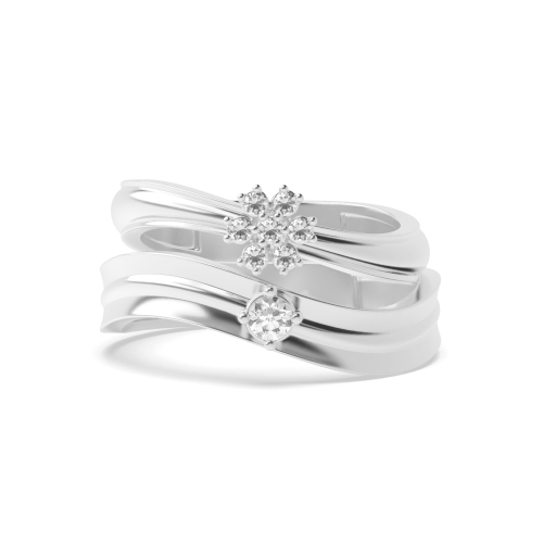 4 Prong Round Sacred Naturally Mined Diamond Engagement Rings