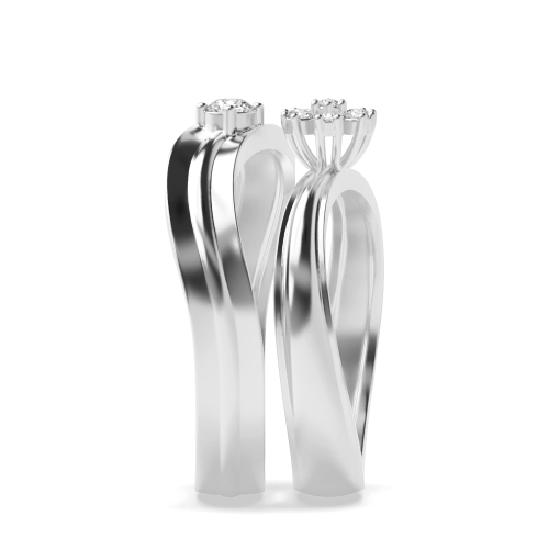 4 Prong Round Sacred Naturally Mined Diamond Engagement Rings