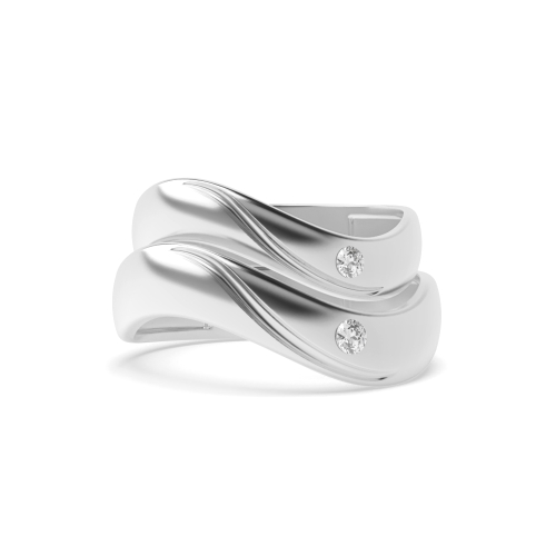 Bezel Setting Round Radiancearc Naturally Mined Diamond Engagement Rings