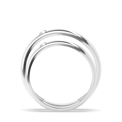 Bezel Setting Round Radiancearc Naturally Mined Diamond Engagement Rings
