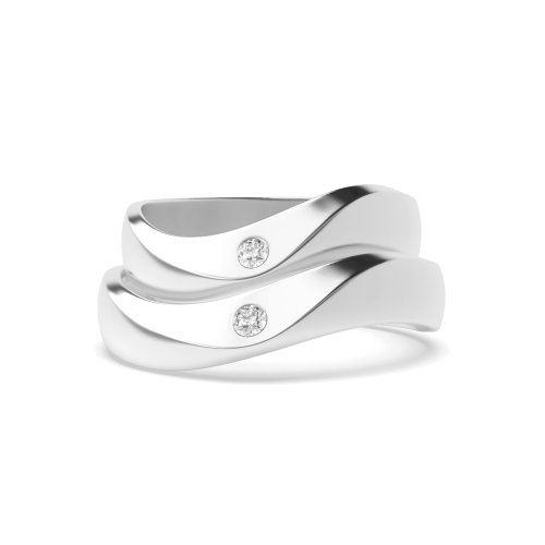 Bezel Setting Round Starcircuit Naturally Mined Diamond Engagement Rings