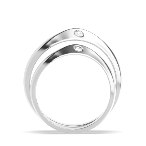 Bezel Setting Round Starcircuit Naturally Mined Diamond Engagement Rings
