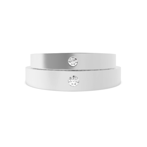 Bezel Setting Round Luster Naturally Mined Diamond Engagement Rings