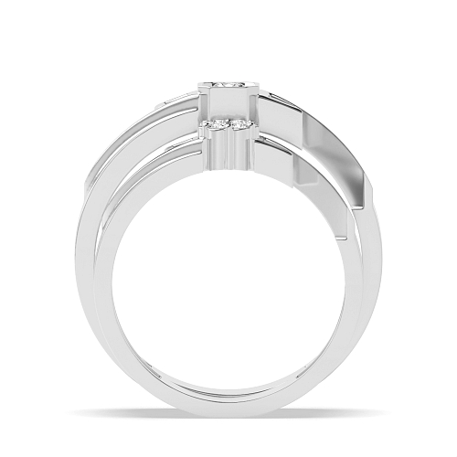 Pave Setting Round Unique cluster Naturally Mined Diamond Engagement Rings