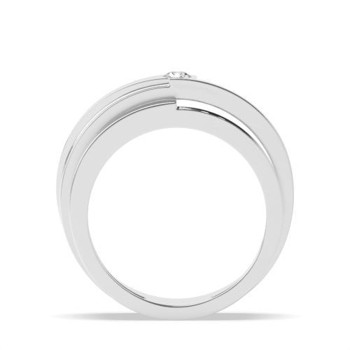 Pave Setting Round Ladiesring Naturally Mined Diamond Engagement Rings