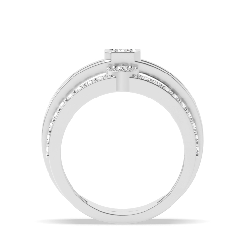 4 Prong Round Celestial Naturally Mined Diamond Engagement Rings