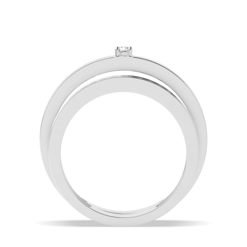 Pave Setting Round Divinely Naturally Mined Diamond Engagement Rings