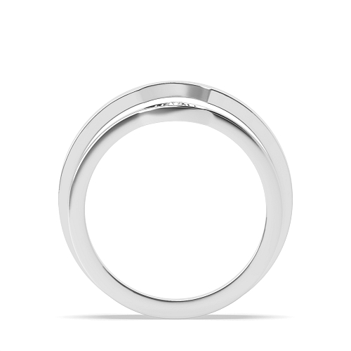 Channel Setting Round Eye design Naturally Mined Diamond Couples Engagement Rings
