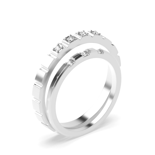 4 Prong Round Marvelous Naturally Mined Diamond Couples Engagement Rings