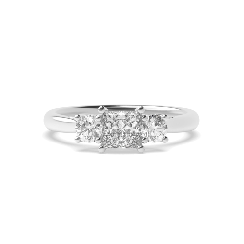 4 Prong Princess/Round Opulence Lab Grown Trilogy Diamond Rings