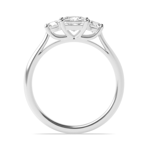 4 Prong Princess/Round Opulence Lab Grown Trilogy Diamond Rings