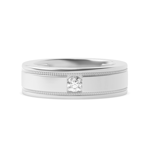 Channel Setting Round Regal Diamond Rings