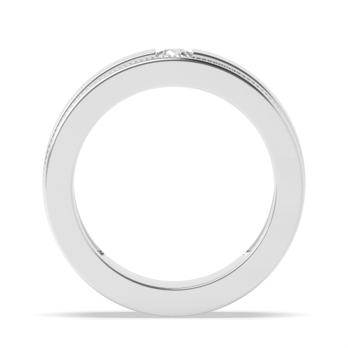 Channel Setting Round Regal Diamond Rings