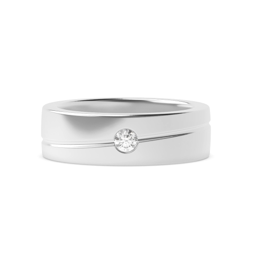 Flush Setting Round Uniqueglimmer Diamond Rings