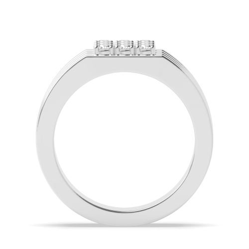 4 Prong Round Aurora Unique Engagement Ring