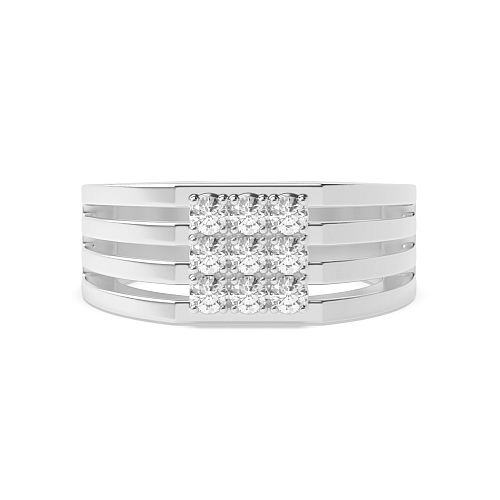 4 Prong Round White Gold Men unique Unique Eternity Bands Engagement Rings