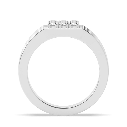 4 Prong Round White Gold Men unique Unique Eternity Bands Engagement Rings