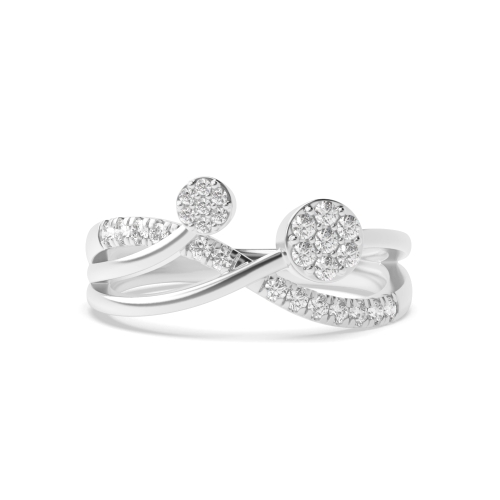 4 Prong Round Angel Naturally Mined Diamond Engagement Rings