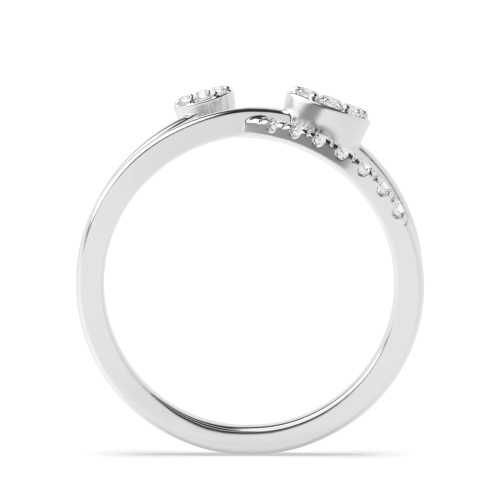 4 Prong Round Angel Naturally Mined Diamond Engagement Rings