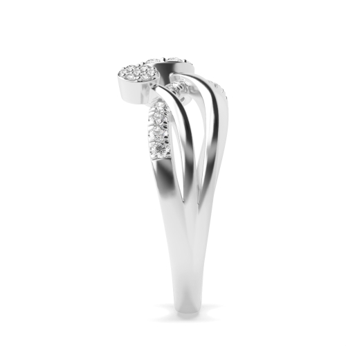 4 Prong Round Angel Naturally Mined Diamond Engagement Rings