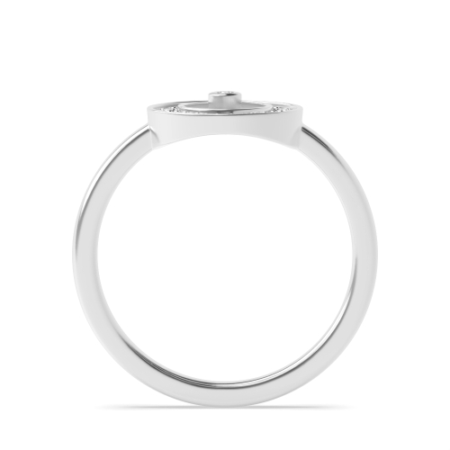 Pave Setting Round Twilight designer Engagement Rings