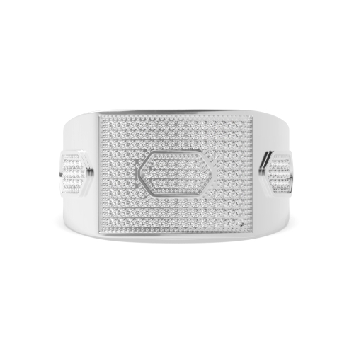 Pave Setting Round Infinity orbit Diamond Rings