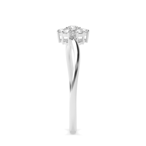 3 Prong Round Essence Moissanite Engagement Rings