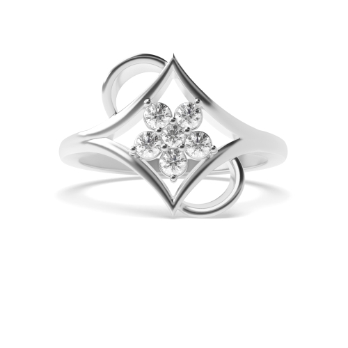 3 Prong Round Constellation Moissanite Engagement Rings