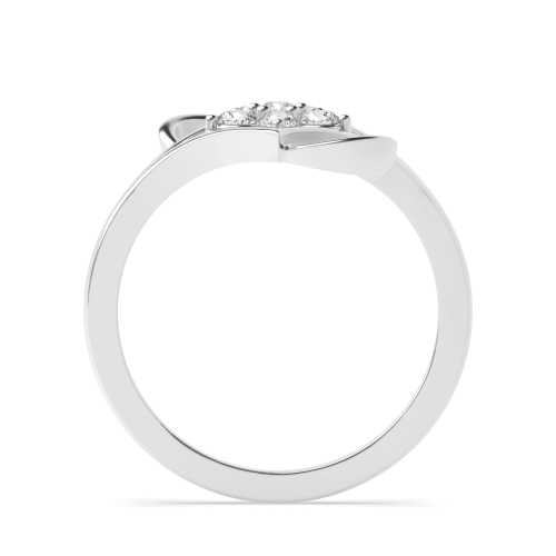3 Prong Round Constellation Moissanite Engagement Rings