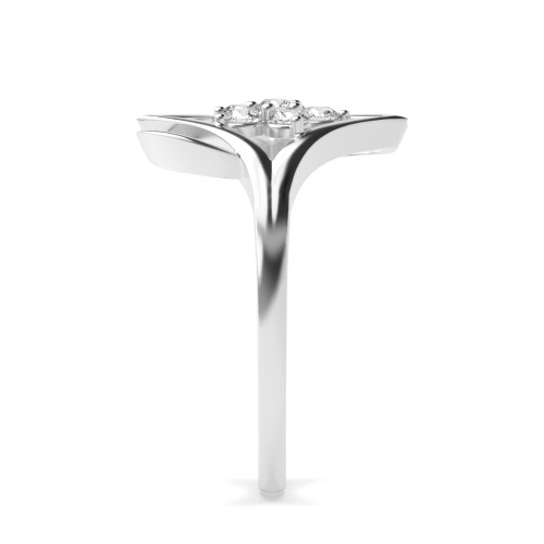 3 Prong Round Constellation Moissanite Engagement Rings