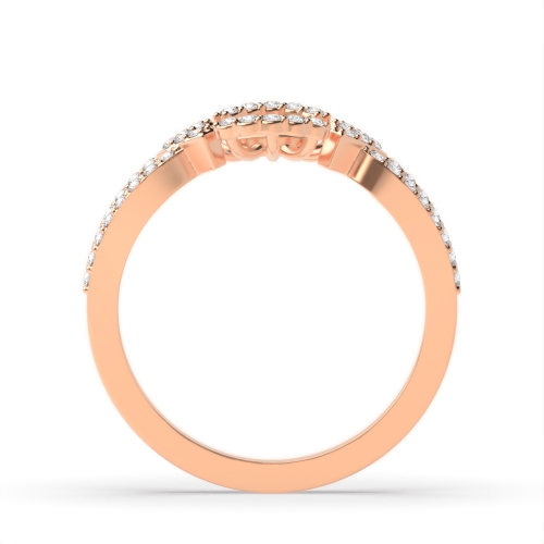 4 Prong Round Rose Gold Luminary Engagement Rings