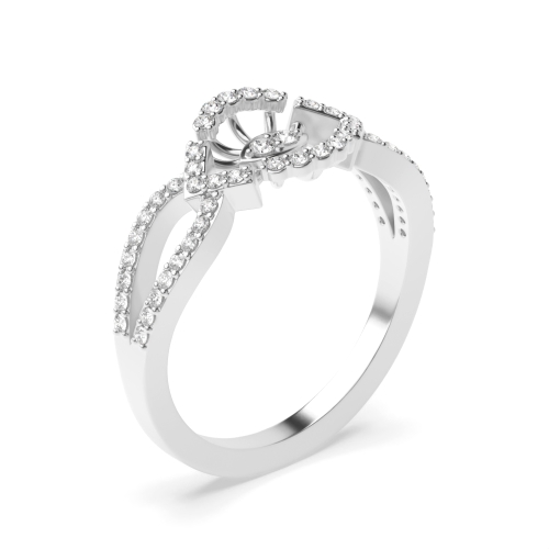 4 Prong Round Luminary Moissanite Engagement Rings