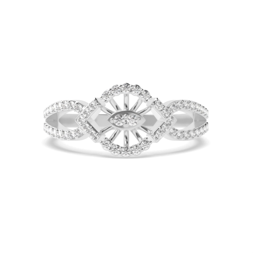 4 Prong Round Luminary Moissanite Engagement Rings