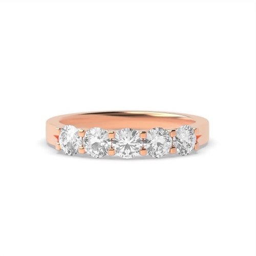 4 Prong Round Rose Gold Constellation Diamond Rings