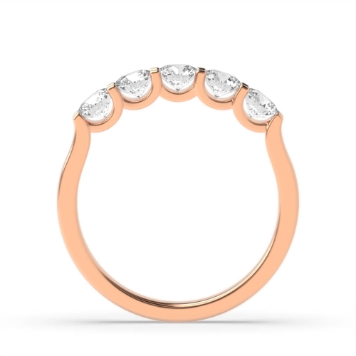 4 Prong Round Rose Gold Constellation Diamond Rings
