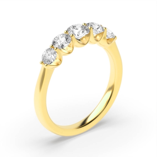 Purchase Elegant Round Diamond Half Eternity Ring - Abelini