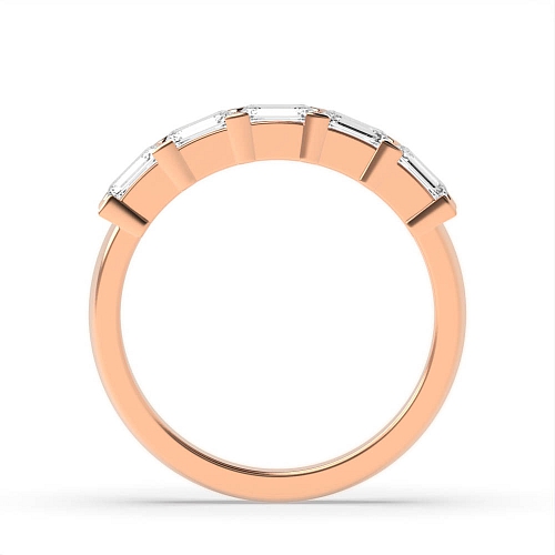 4 Prong Emerald Rose Gold Twilight monogem Diamond Rings