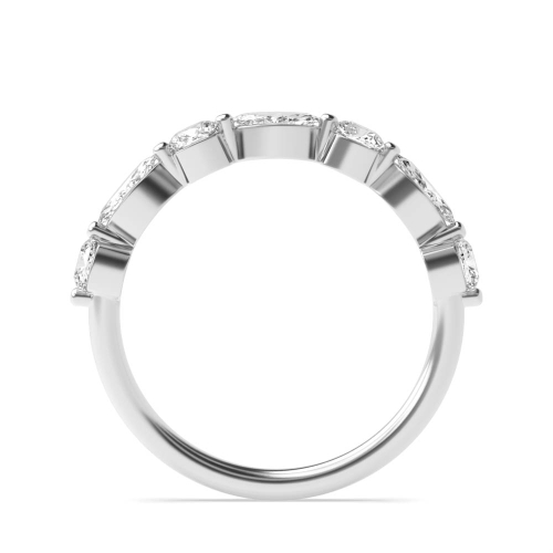 4 Prong Marquise SilentGlint Seven Stone Wedding Band