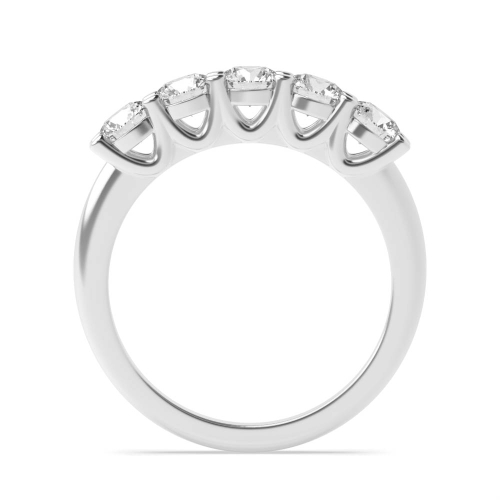 4 Prong Round Luminance flank Moissanite Diamond Rings