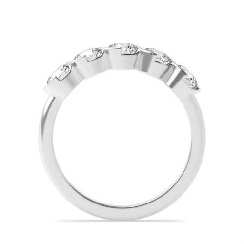 Bezel Setting Round Infinity stones Moissanite Diamond Rings