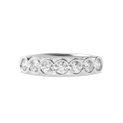 Bezel Setting Round stone Seven Stone Diamond Rings