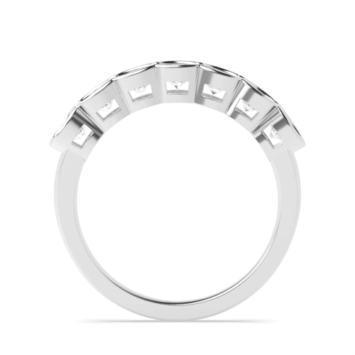 Bezel Setting Round stone Seven Stone Diamond Rings