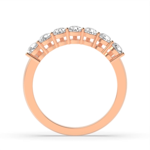 Prong Pear Rose Gold Seven stone Diamond Rings