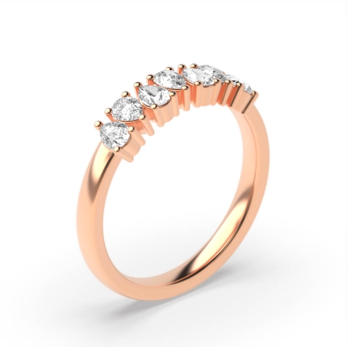 Prong Pear Rose Gold Twilight seven Diamond Rings