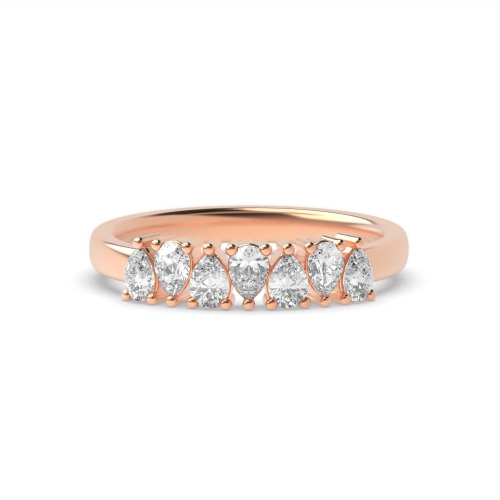 Prong Pear Rose Gold Twilight seven Diamond Rings